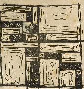 Theo van Doesburg Study for Stained-Glass Composition III oil painting artist